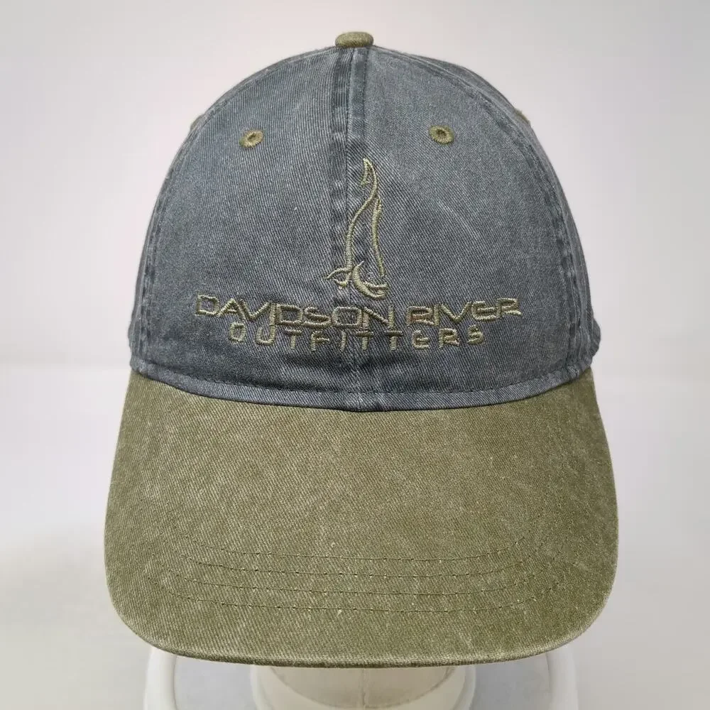 Ouray Sportswear Baseball Cap Green OSFM Davidson River Outfitters Fishing Hat